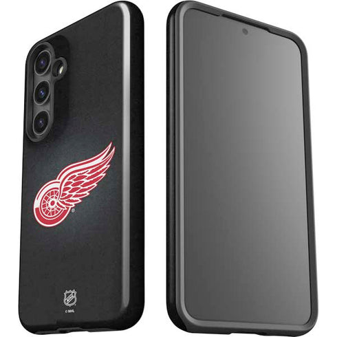 NHL Detroit Red Wings Black Background Galaxy S24 Plus Impact Case